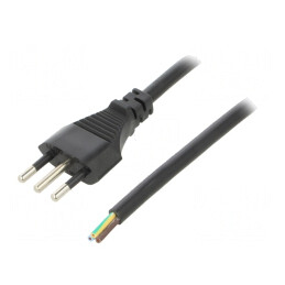 Cablu Electric Negru 3x1mm2 3m 10A | Electronic-mag.ro | Componente Electronice