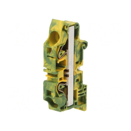 Conector Îmbinare Șine 0,5-16mm2 Galben-Verde 2 Borne | Electronic-mag.ro | Componente Electronice