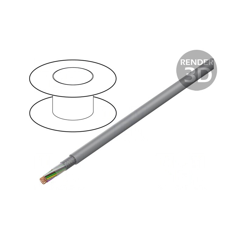 Cablu Ecranat PVC LiY-CY 21x0,14mm2 | Electronic-mag.ro | Componente Electronice