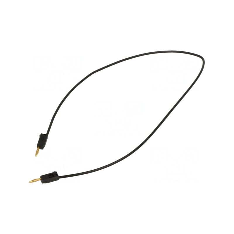 Cablu de măsurare neizolat 60VDC 30VAC 10A 450mm negru | Electronic-mag.ro | Componente Electronice