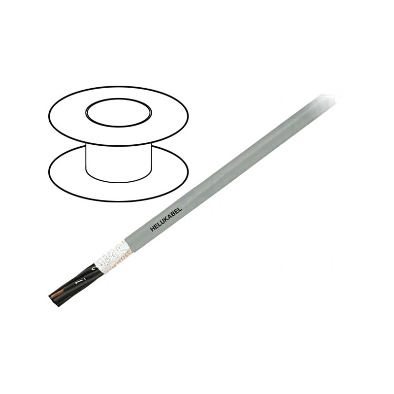 Cablu de Control PURO-OZ-HF 2x1,5mm2 PUR Gri Cu Litat | Electronic-mag.ro | Componente Electronice