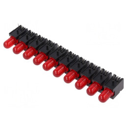 LED Roșu 5mm 20mA 60° 4-10mcd | Electronic-mag.ro | Componente Electronice