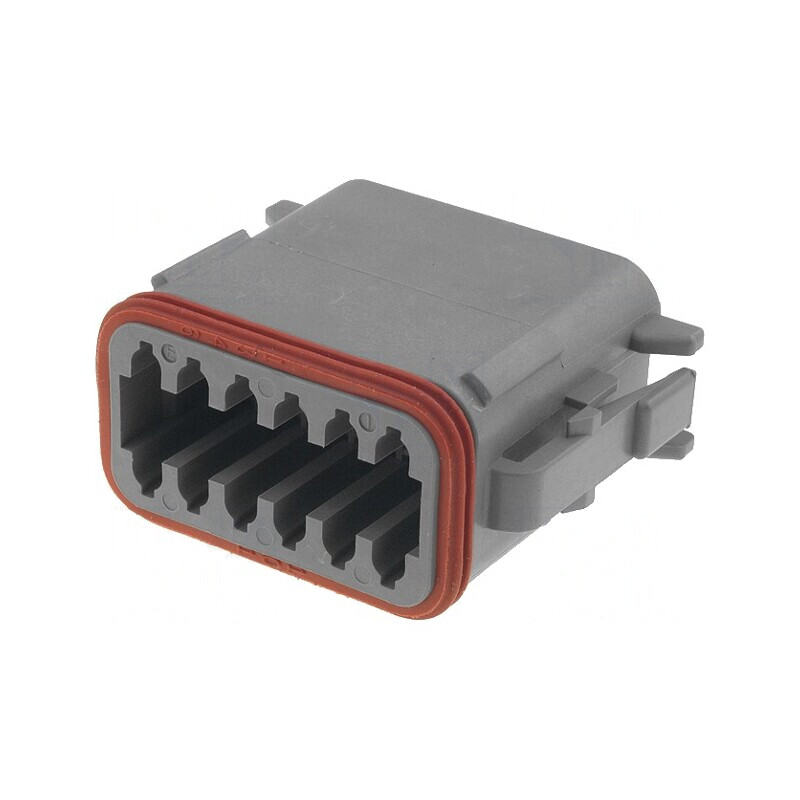 Conector DT 12-PIN Gri IP68 Mamă-Cablu | Electronic-mag.ro | Componente Electronice