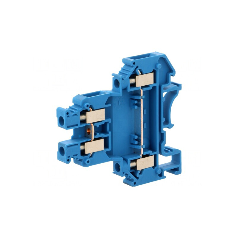 Conector Îmbinare Șine 0,2-4mm² 4 Borne Albastru 32A | Electronic-mag.ro | Componente Electronice