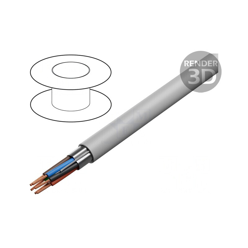 Cablu ecranat PVC gri 300V 305m | Electronic-mag.ro | Componente Electronice