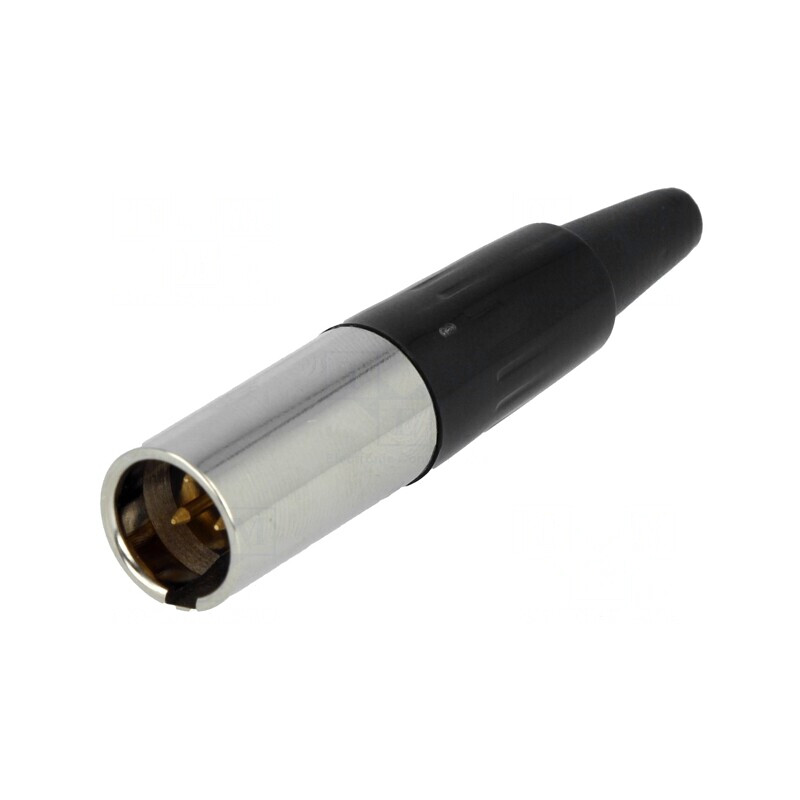 Mufă XLR Mini 3-Pin Tată pe Cablu 5A 0,5mm2 | Electronic-mag.ro | Componente Electronice