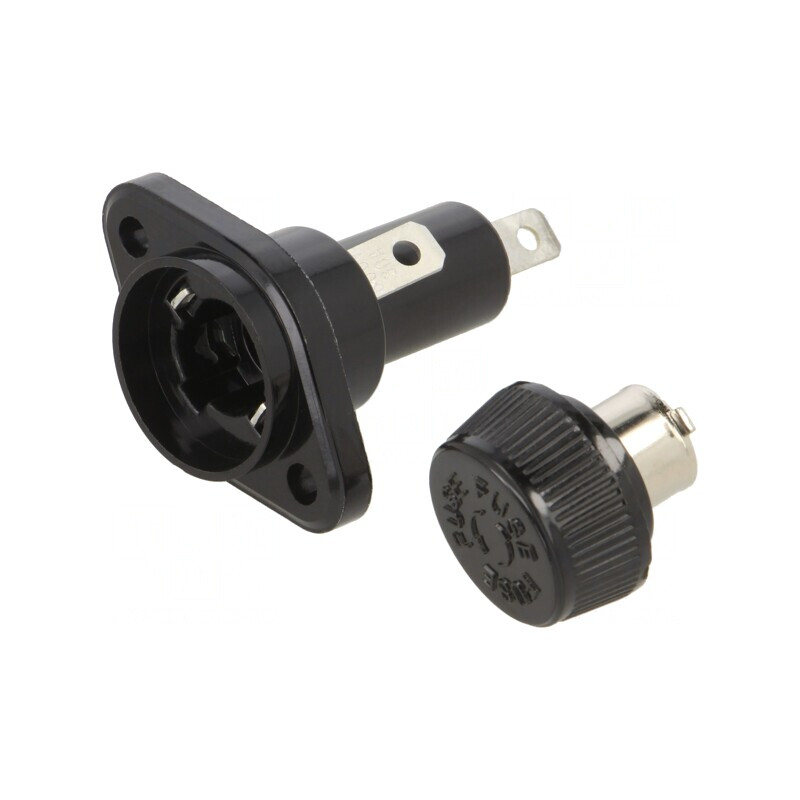 Soclu protecție siguranțe cilindrice 10x38mm 30A panou | Electronic-mag.ro | Componente Electronice