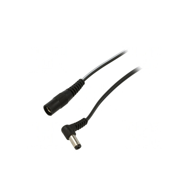 Cablu DC 5,5/2,1 Soclu la 5,5/2,5 Mufă În Unghi 2x0,5mm2 | Electronic-mag.ro | Componente Electronice