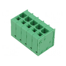 Regletă Conexiuni PCB 90° 10mm 5 Piste 66A | Electronic-mag.ro | Componente Electronice