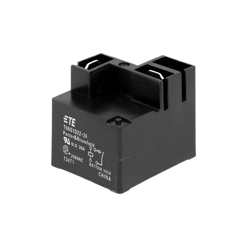 Releu electromagnetic SPST-NO 24VDC 30A T9A | Electronic-mag.ro | Componente Electronice