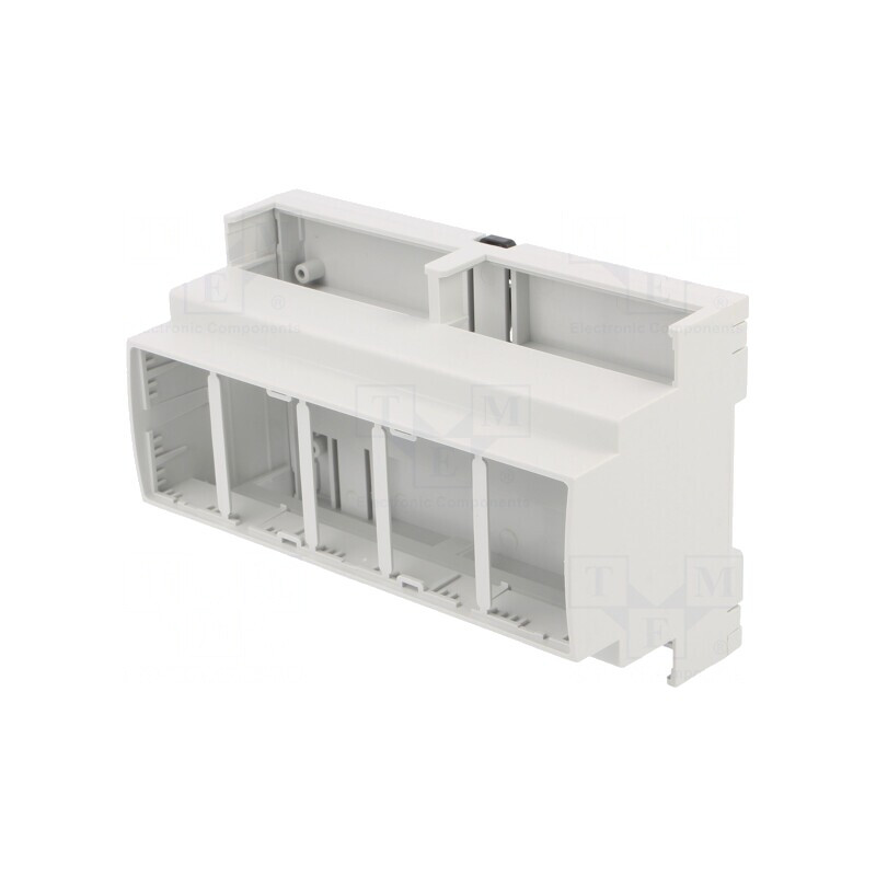 Carcasă ABS gri pentru șină DIN 89x142x65mm | Electronic-mag.ro | Componente Electronice