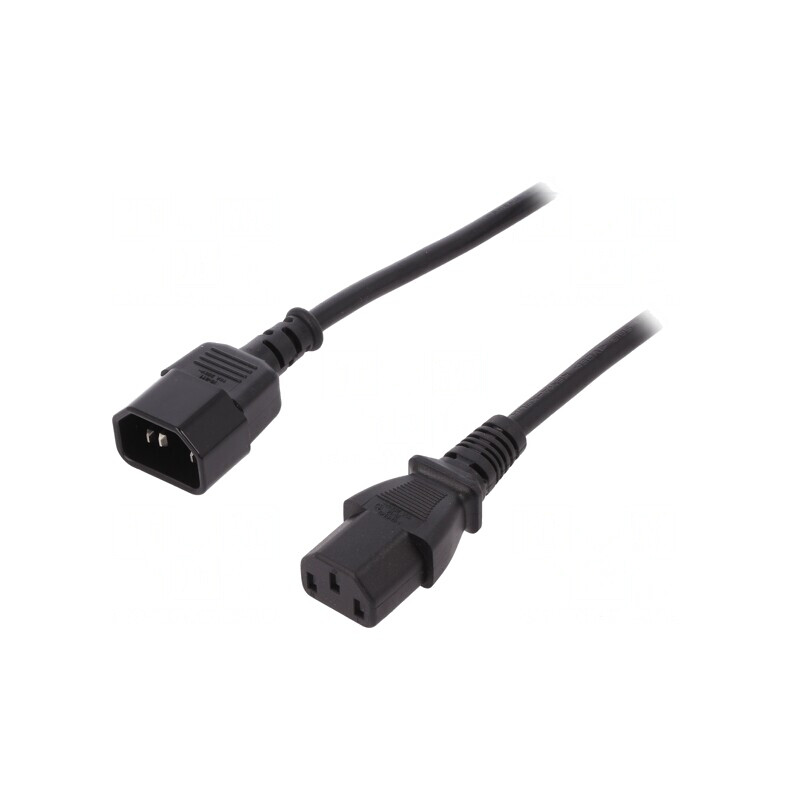 Cablu Alimentare IEC C13 la C14 1,8m Negru 10A 250V | Electronic-mag.ro | Componente Electronice Cablu Alimentare IEC C13 la C14 1,8m Negru 10A 250V | Electronic-mag.ro | Componente Electronice