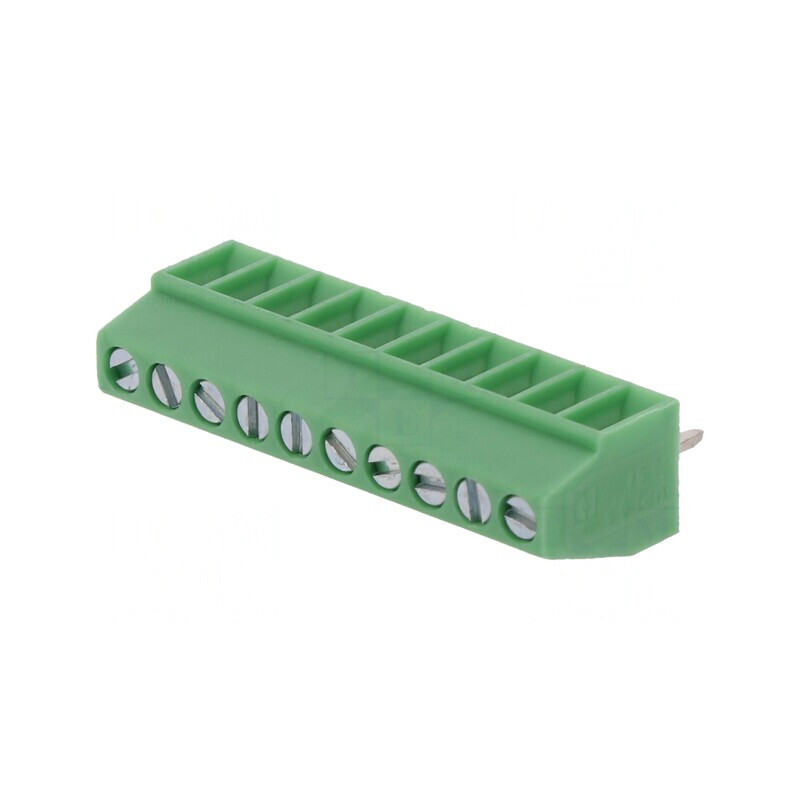 Regletă Conexiuni PCB 90° 2,54mm 10 Piste | Electronic-mag.ro | Componente Electronice