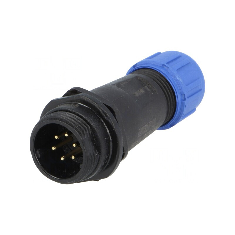 Mufă SP13 tată 6 PIN IP68 125V 5A | Electronic-mag.ro | Componente Electronice