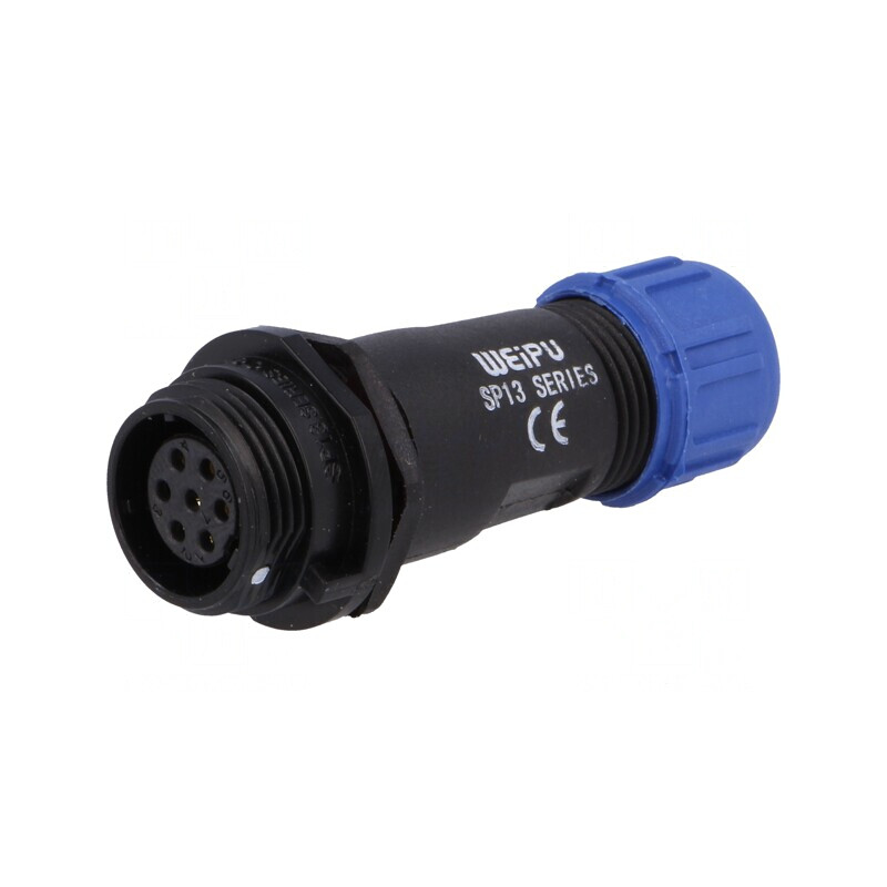 Mufă SP13 mamă 7 pini IP68 5A 125V pentru cablu | Electronic-mag.ro | Componente Electronice