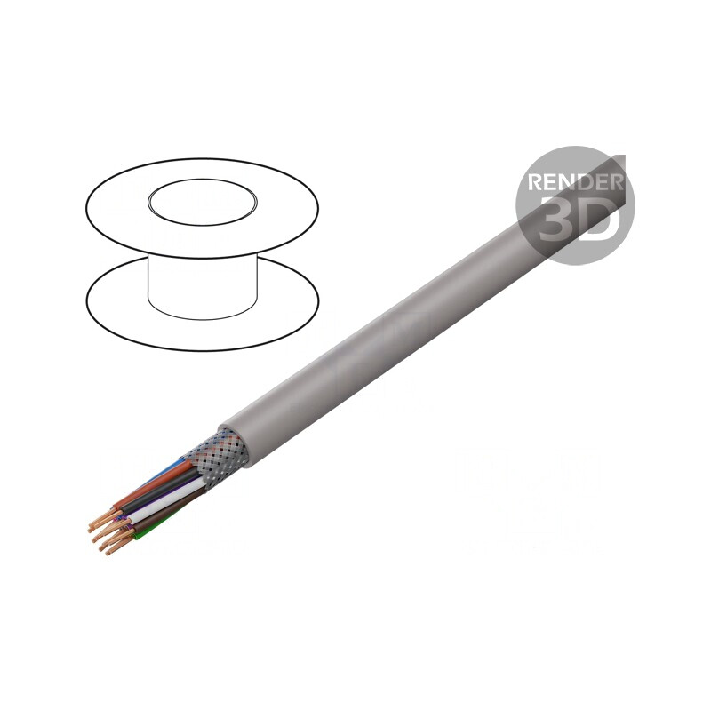 Cablu UNITRONIC LiHCH 12x0.14mm² Gri-Bej 60V | Electronic-mag.ro | Componente Electronice