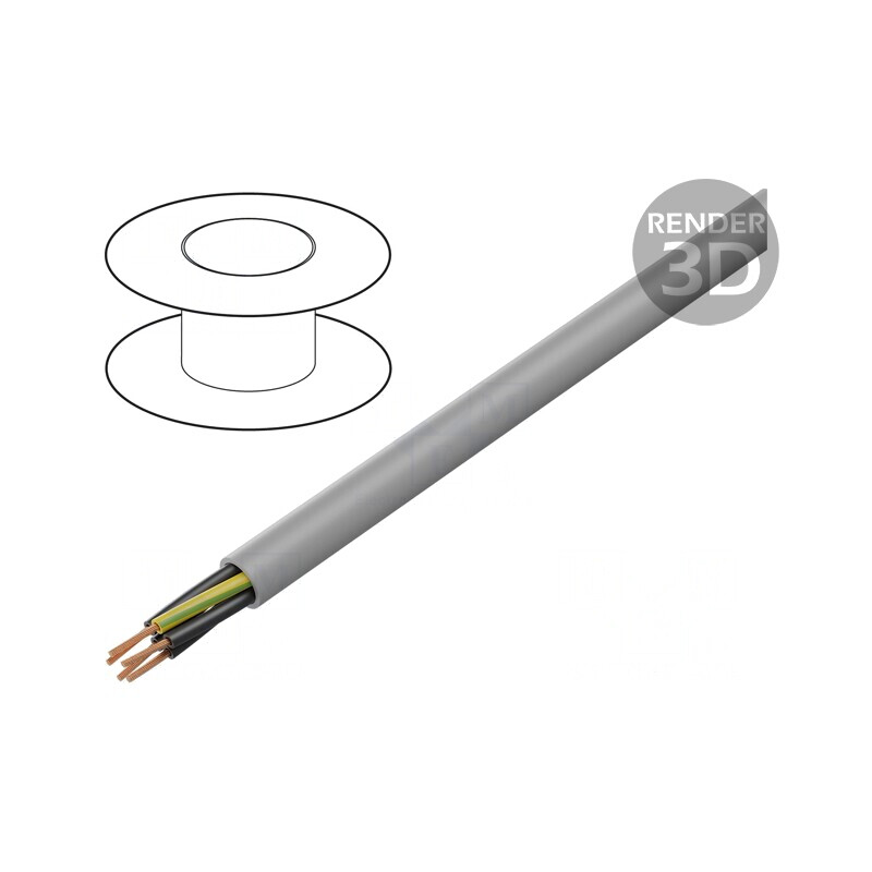 Cablu MEGAFLEX 500 5G0.75mm2 Neecranat Cu 300V 500V | Electronic-mag.ro | Componente Electronice