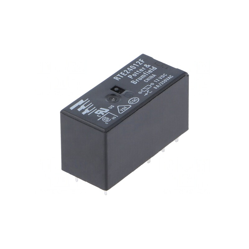 Releu Electromagnetic DPDT 12VDC 8A PCB | Electronic-mag.ro | Componente Electronice