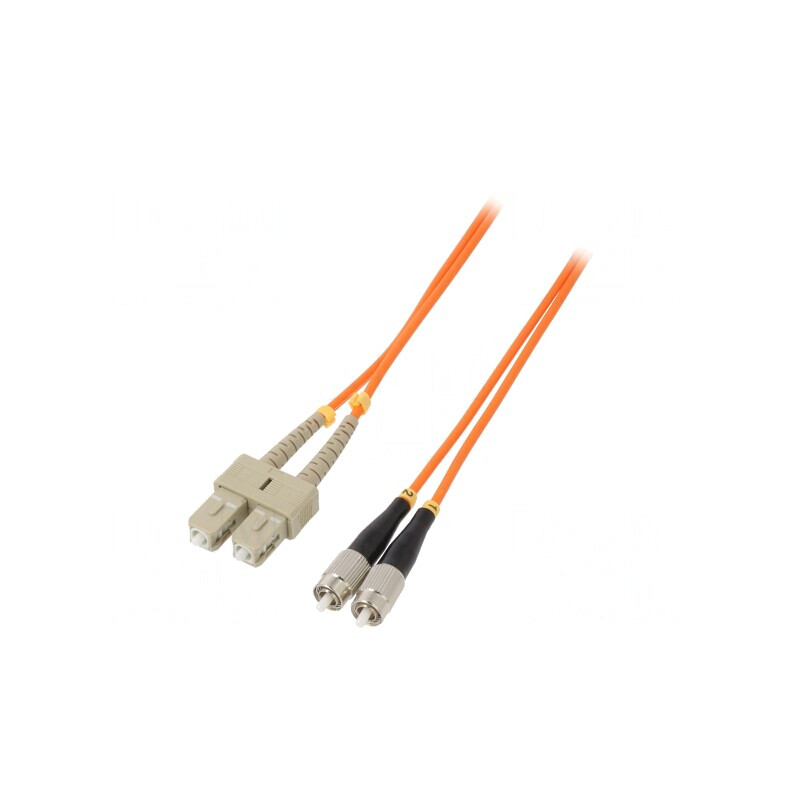 Patch cord fibră OM2 FC/UPC la SC/UPC 3m LSZH portocaliu | Electronic-mag.ro | Componente Electronice