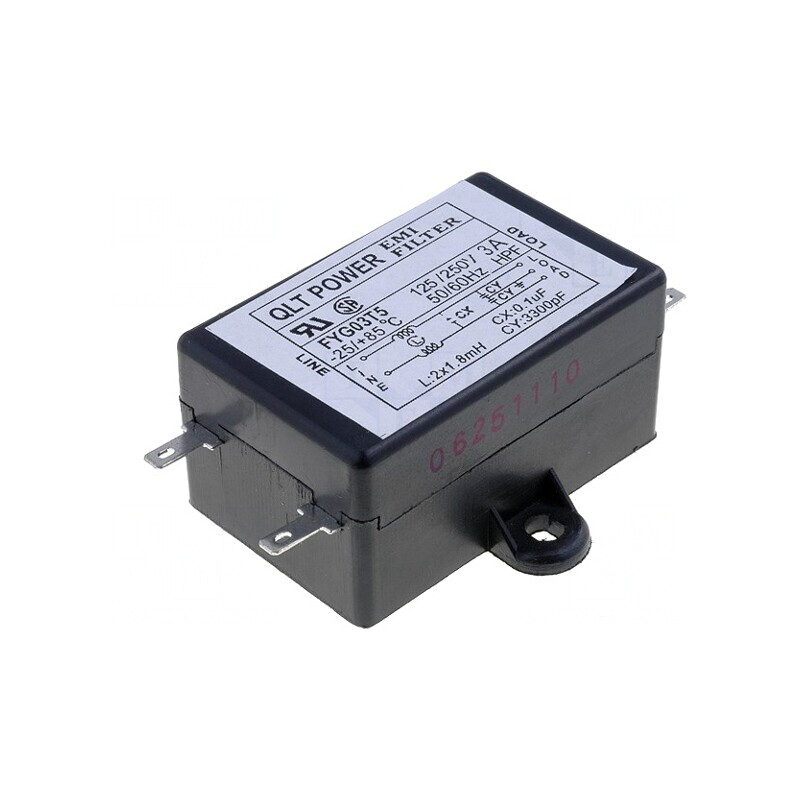 Filtru Anti-Interferențe 250VAC 100nF 3,3nF 1,8mH | Electronic-mag.ro | Componente Electronice