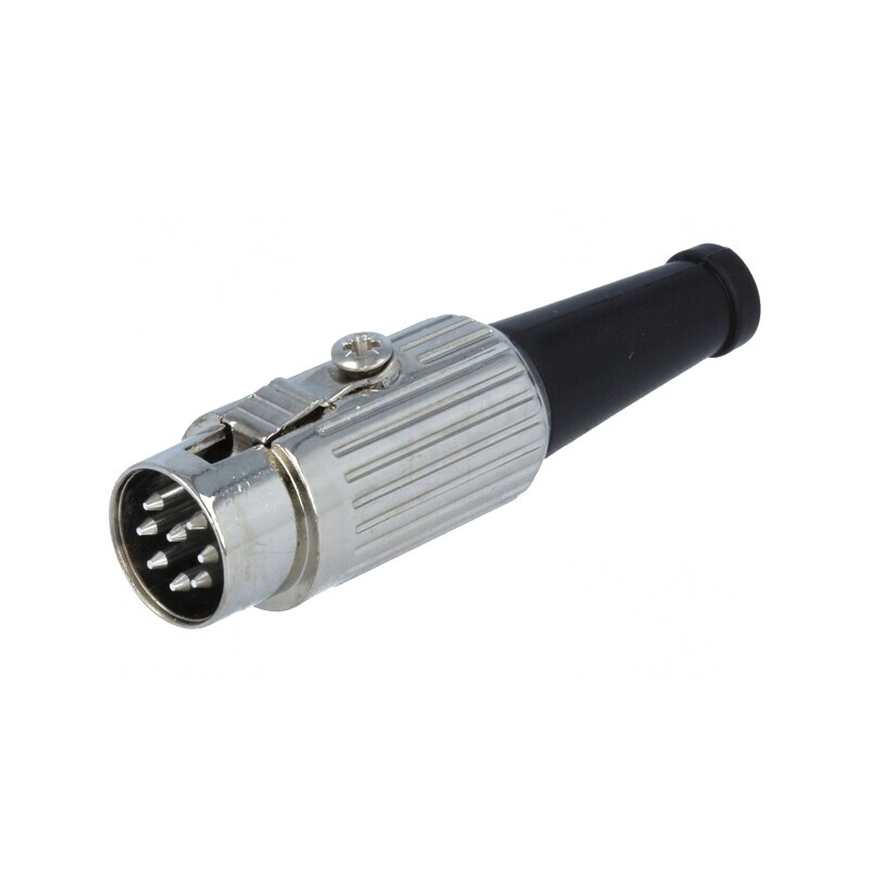 Mufă DIN 8-PIN cablu 270° 34V | Electronic-mag.ro | Componente Electronice