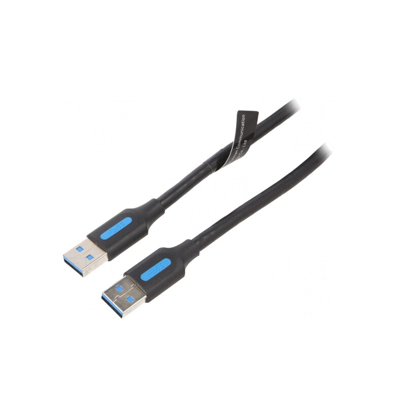 Cablu USB 3.0 A-A 3m Negru | Electronic-mag.ro | Componente Electronice