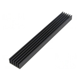 Radiator extrudat cu aripioare negru 150x21x10mm | Electronic-mag.ro | Componente Electronice