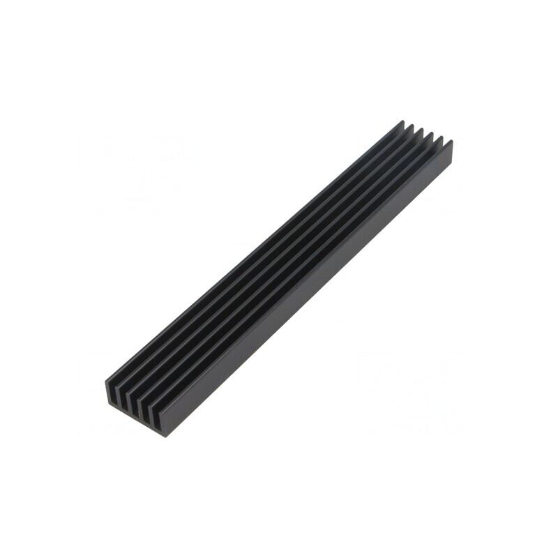Radiator extrudat cu aripioare negru 150x21x10mm | Electronic-mag.ro | Componente Electronice