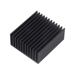 Radiator Negru cu Aripioare 50x45x22mm | Electronic-mag.ro | Componente Electronice