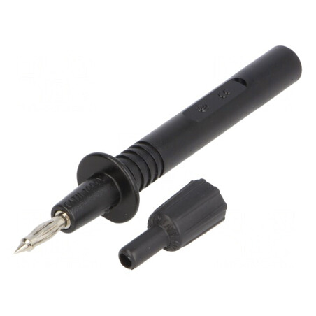 Terminal de măsurare negru 36A, vârf 4mm | Electronic-mag.ro | Componente Electronice