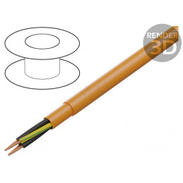 Cablu Electric Neecranat PUR Portocaliu 4G1mm2 300V/500V | Electronic-mag.ro | Componente Electronice
