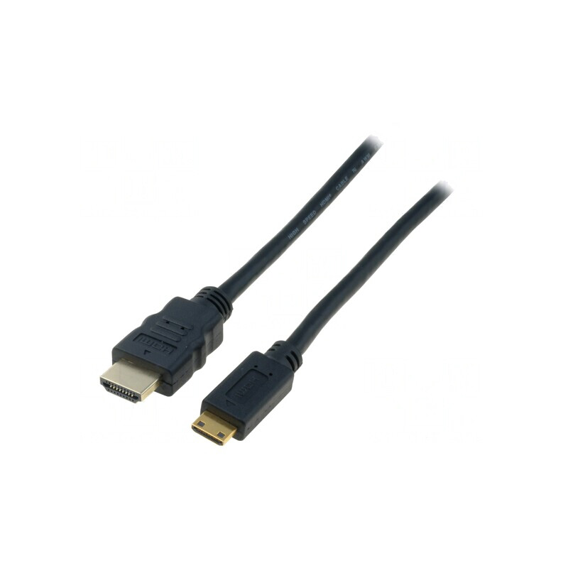 Cablu HDMI la Mini HDMI 2m Negru | Electronic-mag.ro | Componente Electronice