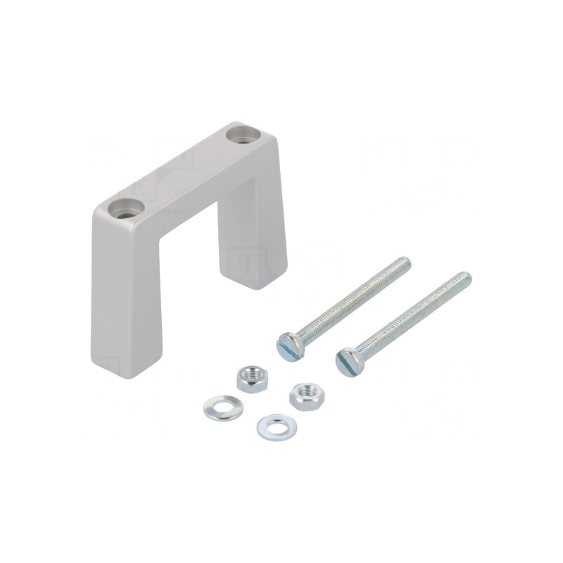 Manetă Aluminiu Gri 40mm 57,5mm 12,2mm | Electronic-mag.ro | Componente Electronice
