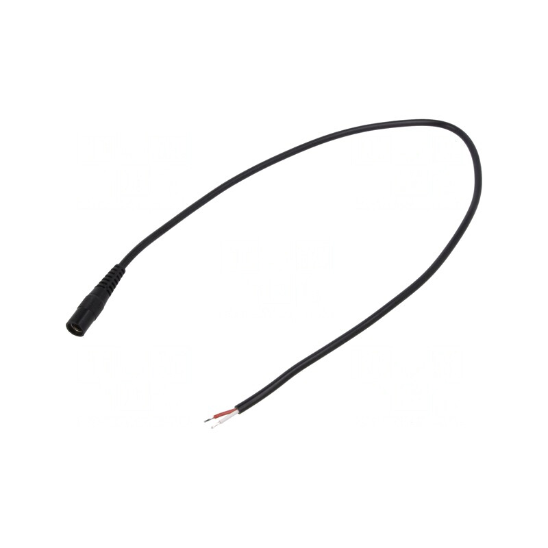 Cablu Alimentare DC 5,5/2,5 mm Negru 3m | Electronic-mag.ro | Componente Electronice