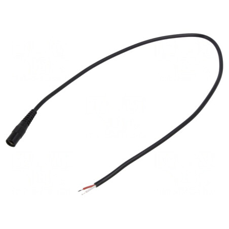 Cablu Alimentare DC 5,5/2,5 mm Negru 3m | Electronic-mag.ro | Componente Electronice