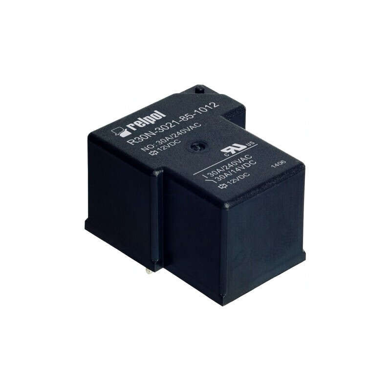 Releu Electromagnetic SPST-NO 12VDC 30A R30N | Electronic-mag.ro | Componente Electronice
