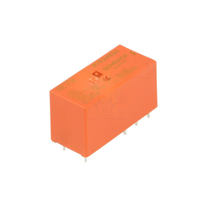 Releu Electromagnetic DPDT 24VAC 8A PCB | Electronic-mag.ro | Componente Electronice