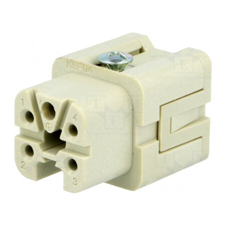 Conector HDC Inserturi Mamă 5 4 PE 10A | Electronic-mag.ro | Componente Electronice