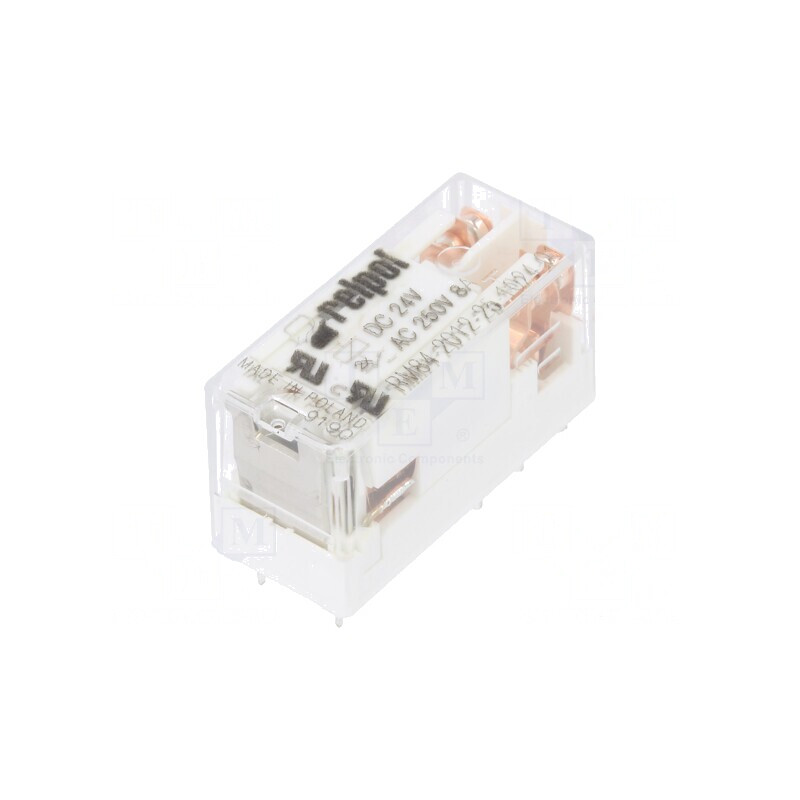 Releu electromagnetic DPDT 24VDC 8A PCB | Electronic-mag.ro | Componente Electronice