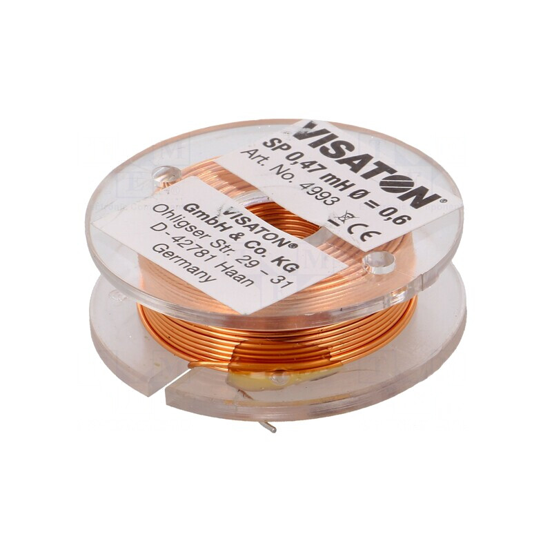 Bobină cu aer 0,47mH 0,83Ω 37mm 12mm 0,6mm | Electronic-mag.ro | Componente Electronice