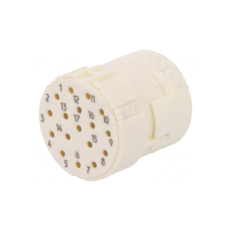 Conector M23 PIN 17 Mamă Crimpat 160V | Electronic-mag.ro | Componente Electronice
