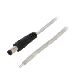 Cablu Alimentare 2x0,5mm2 5,5/2,1mm 3m Transparent | Electronic-mag.ro | Componente Electronice