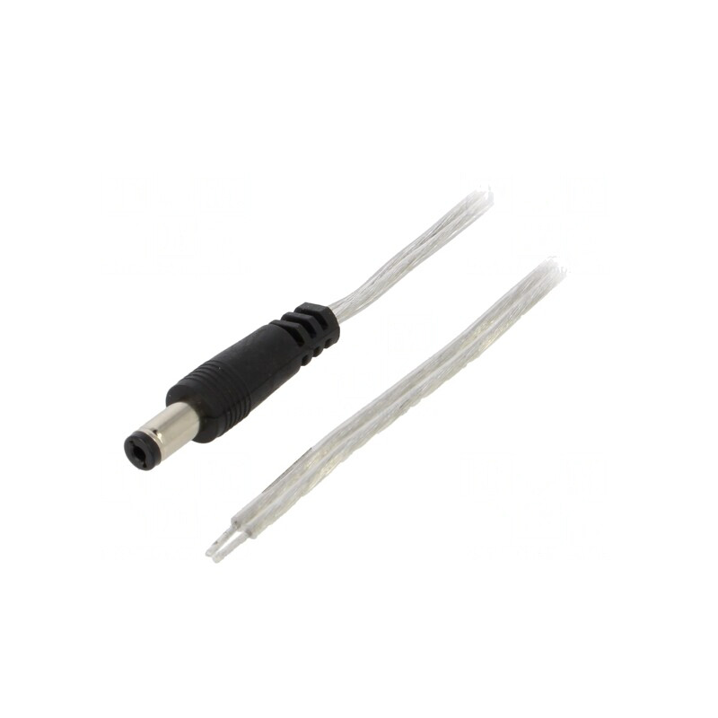 Cablu Alimentare 2x0,5mm2 5,5/2,1mm 3m Transparent | Electronic-mag.ro | Componente Electronice