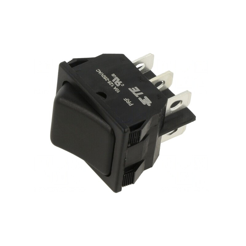Rocker Switch DPDT ON-ON 10A 250V Black | Electronic-mag.ro | Componente Electronice
