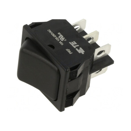 Rocker Switch DPDT ON-ON 10A 250V Black | Electronic-mag.ro | Componente Electronice