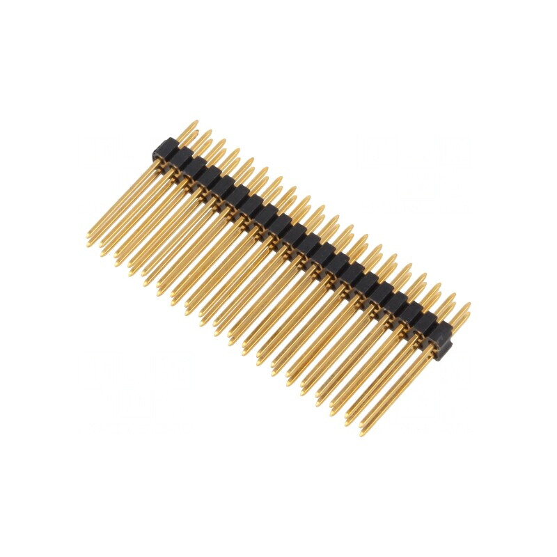 Şir Pini Tată 2x20 THT Aurit 1,27mm | Electronic-mag.ro | Componente Electronice