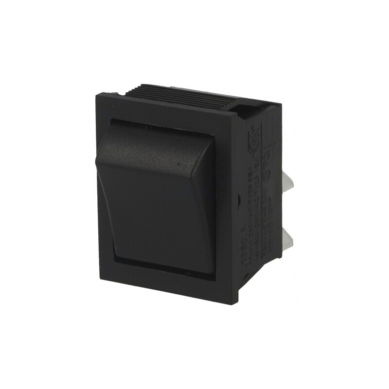 Comutator Rocker DPST ON-OFF 16A/250V Negru | Electronic-mag.ro | Componente Electronice