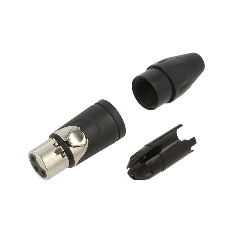 Mufă XLR Mamă 3 Pin pentru Cablu | Electronic-mag.ro | Componente Electronice