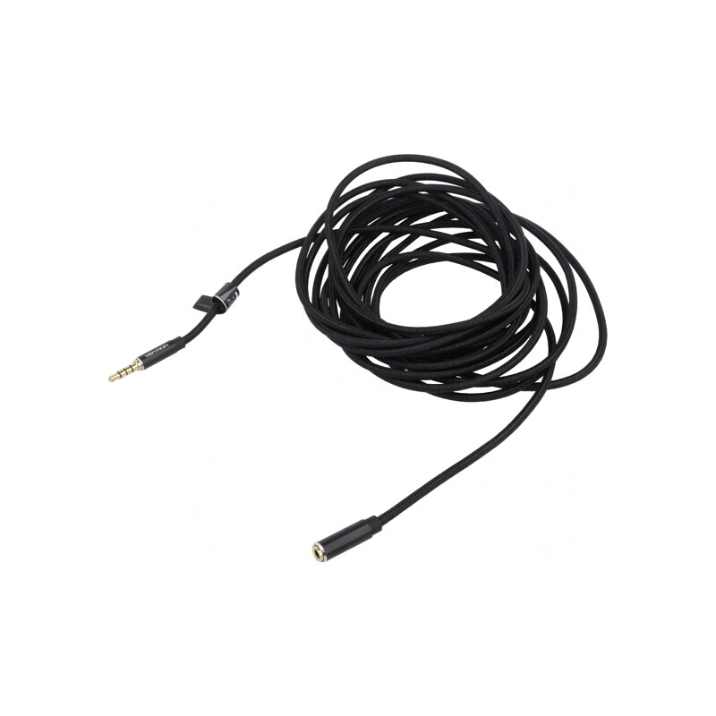 Cablu Audio Jack 3,5mm 4pin 5m Negru | Electronic-mag.ro | Componente Electronice