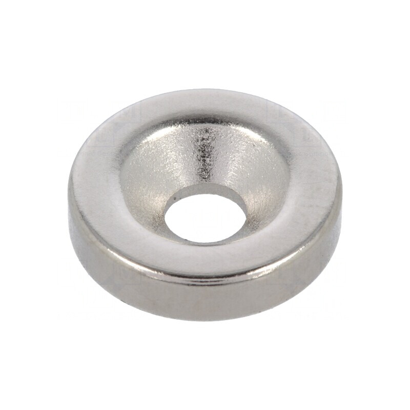Magnet Neodim Ø15mm H3.5mm Orificiu 4.5mm 29N | Electronic-mag.ro | Componente Electronice